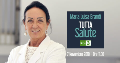 07/11/2019 Maria Luisa Brandi ospite a Tutta Salute su Rai 3