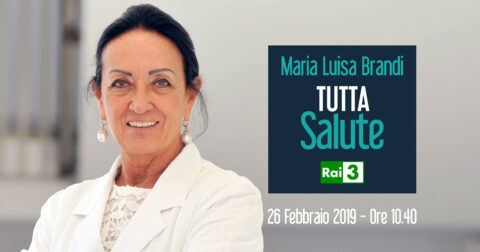 26/02/2019 MARIA LUISA BRANDI OSPITE A TUTTA SALUTE RAI3